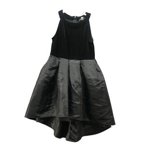 D-Signed Disney Black Party Dress Girls XS 6 Sleeveless Velvet High Low